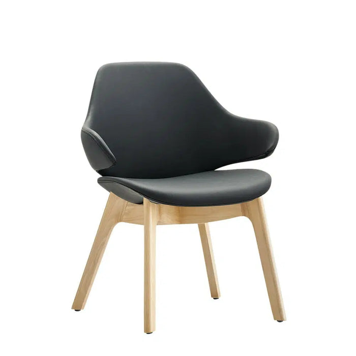 Buro Konfurb Orbit Mid Back Wooden Base Chair 4