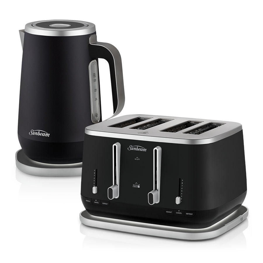 Sunbeam Kettle and Toaster SetKyoto City Black Folders nz