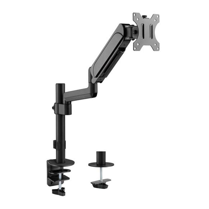 Brateck 17"-32" Pole-Mounted Gas Spring Single Monitor Desk Mount