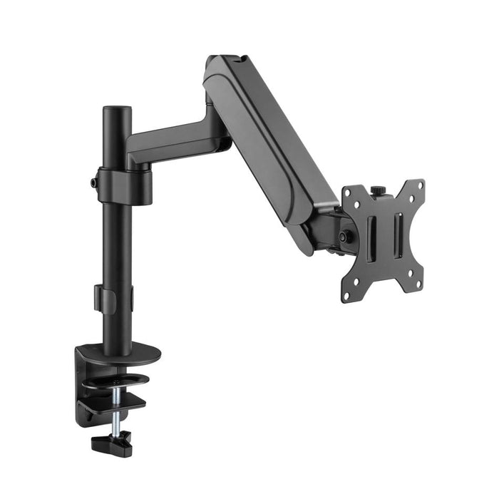 Brateck 17"-32" Pole-Mounted Gas Spring Single Monitor Desk Mount