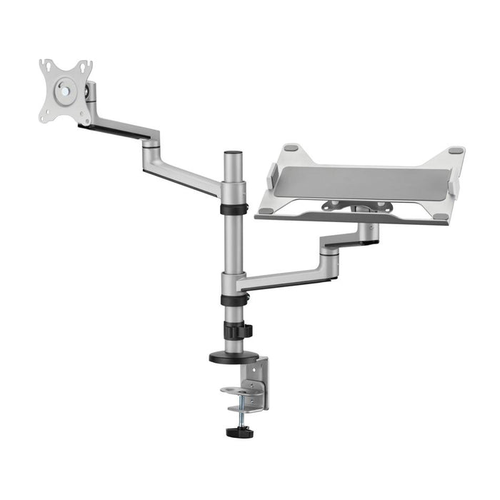 Brateck 17"-32" Dual  Arm Premium Articulating Monitor Arm & Pc Tray.