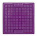 A purple square rubber mat that has small squares inside.