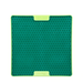 A green square hard case rubber mat with small numbs inside.
