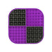 A purple square hard case mat with numbs and squares inside.