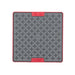 A red square hard case rubber mat with plus signs inside.