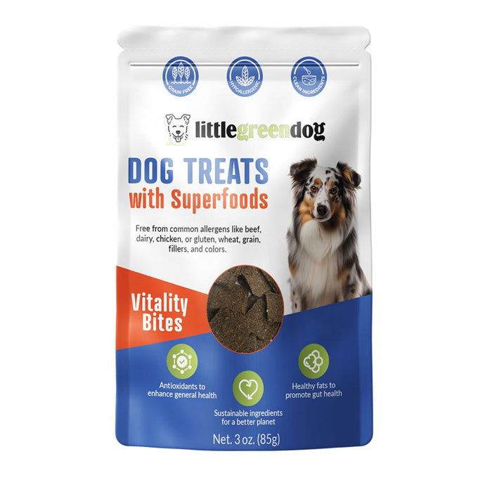 Hypoallergenic Dog Treats with Superfoods | Little Green Dog 1