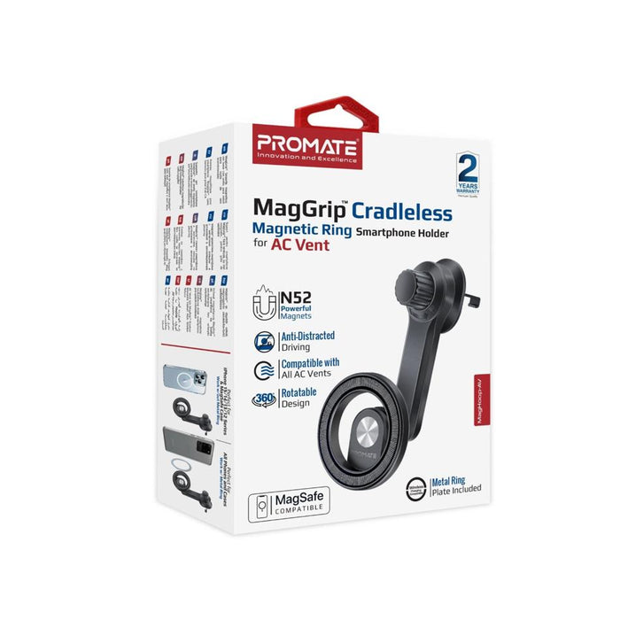 Promate Maggrip 360 Cradleless Ac Vent Magnetic Ring Smartphone