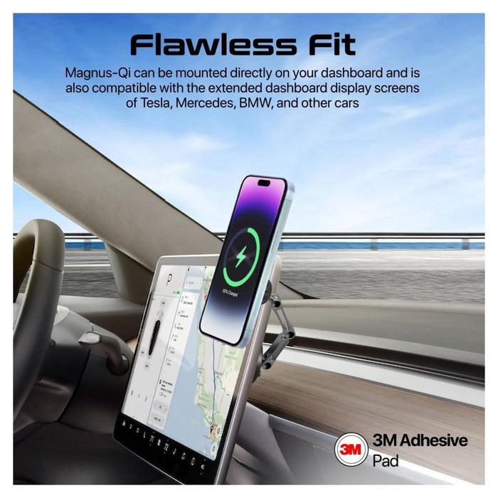 Promate Securegrip 360 Cradleless 15W Qi Magnetic Wireless In-Car