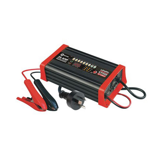 Electus 12V 25A 8-Step Lead Acid And Lithium Battery Charger MB3920_1
