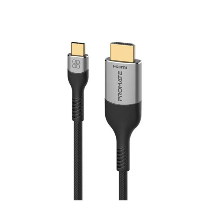 Promate 1.8M Usb-C To Hdmi Cable Supports Up To 8K@60Hz Uhd Res &