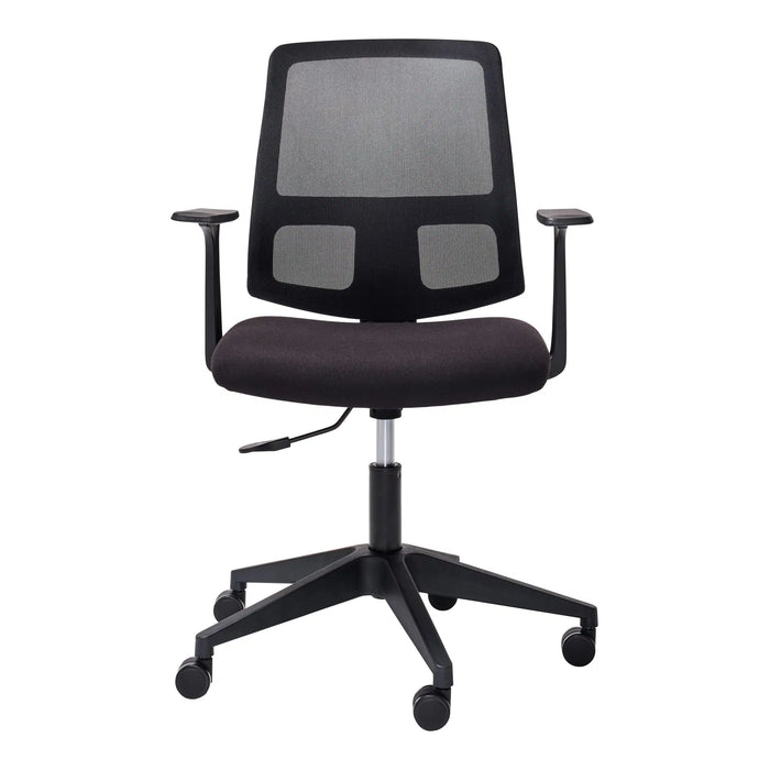 Buro Mondo Brook Black Mesh Chair with Arms 2