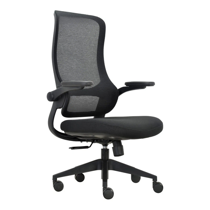 Buro Mondo Colt Black Mesh Chair with Arms 1