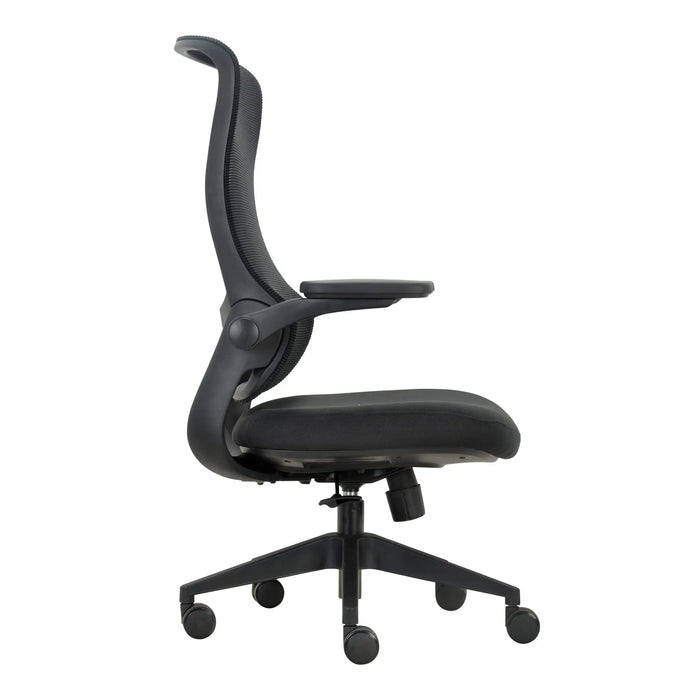 Buro Mondo Colt Black Mesh Chair with Arms 3