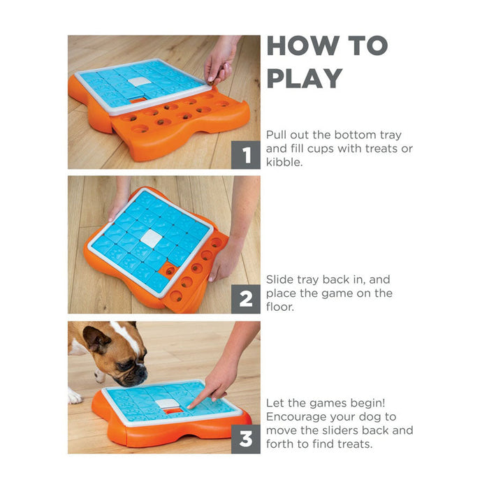 Nina Ottosson Challenge Slider Interactive Treat Puzzle Dog Toy 5