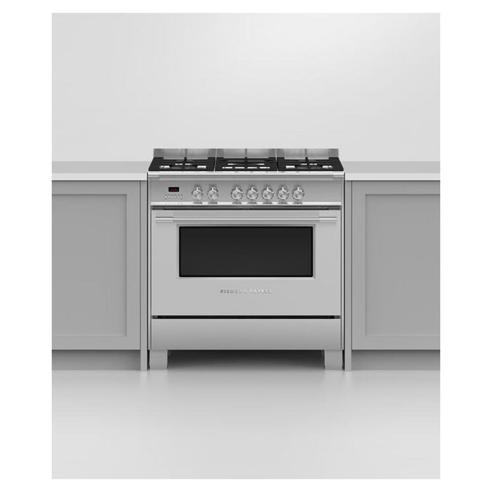 Fisher & Paykel 90cm Series 7Classic 5 Burner Dual Fuel Cooker_6