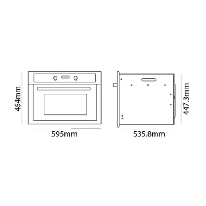 Parmco 450mm 50 Litre Oven, 7 Function, Black OV145B7