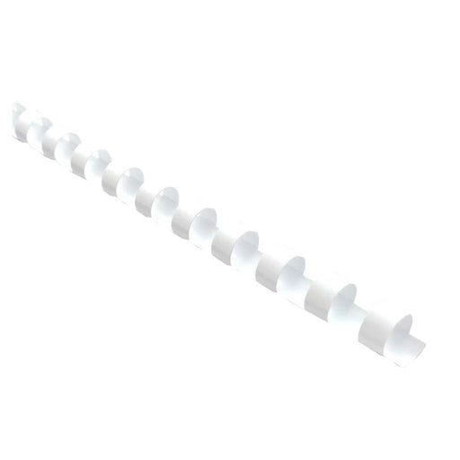 Okin 8mm Binding Coil Plastic White, Pack of 25 BCOIL8WH25_1