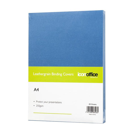 Okin A4 Binding Covers 250gsm Blue, Pack of 20 BCOVBLUE20_1