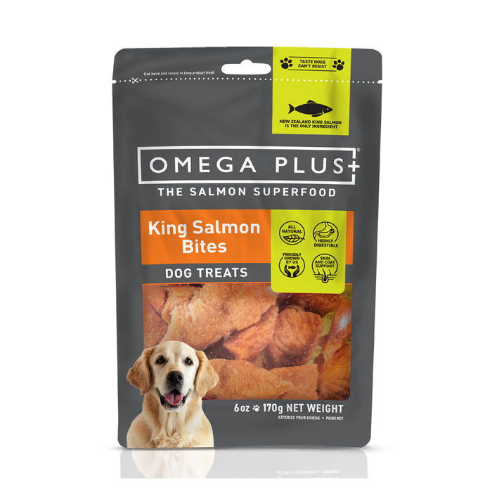 Omega Plus King Salmon Bites Dog Treats 170g 1
