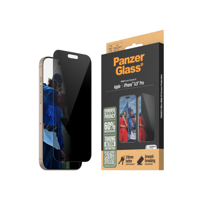 PanzerGlass UWF Privacy SPiPhone 16 Pro Max P2864