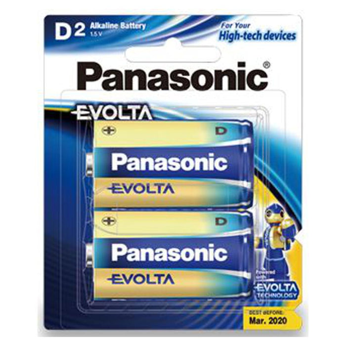 Panasonic Evolta D Alkaline Battery 2 Pack PA4428