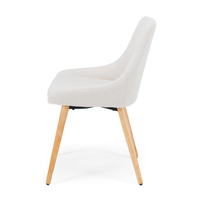 Furniture By Design Bari Dining Chair Cream (Oak Leg) PLBARFCR_3