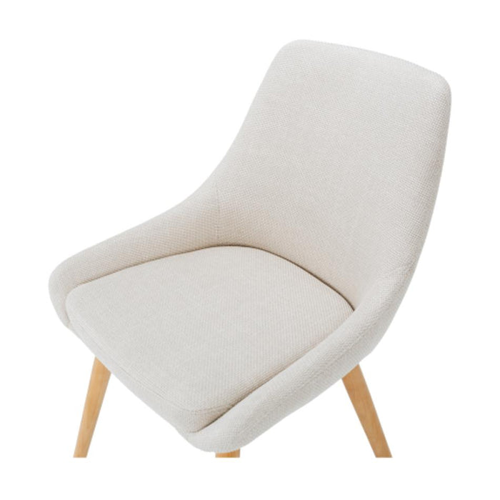 Furniture By Design Bari Dining Chair Cream (Oak Leg) PLBARFCR_5