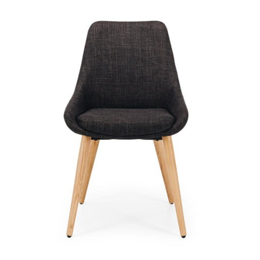 Furniture By Design Bari Dining Chair Dark Grey (Oak Leg) PLBARFDGRE_2