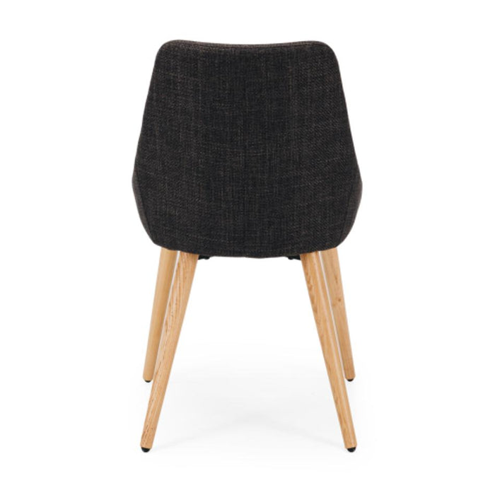 Furniture By Design Bari Dining Chair Dark Grey (Oak Leg) PLBARFDGRE_4