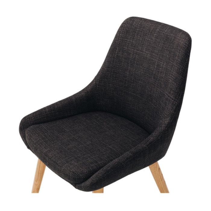 Furniture By Design Bari Dining Chair Dark Grey (Oak Leg) PLBARFDGRE_5