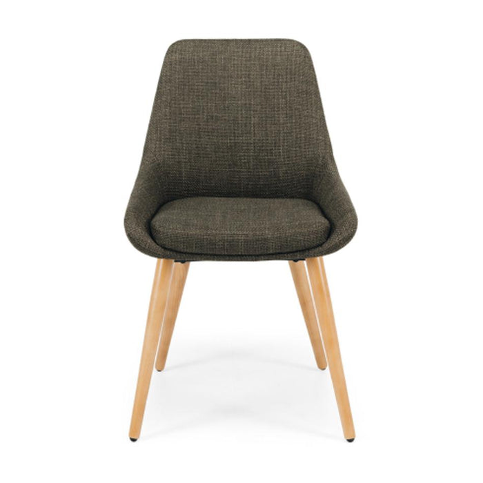Furniture By Design Bari Dining Chair Green (Oak Leg) PLBARFGR_2