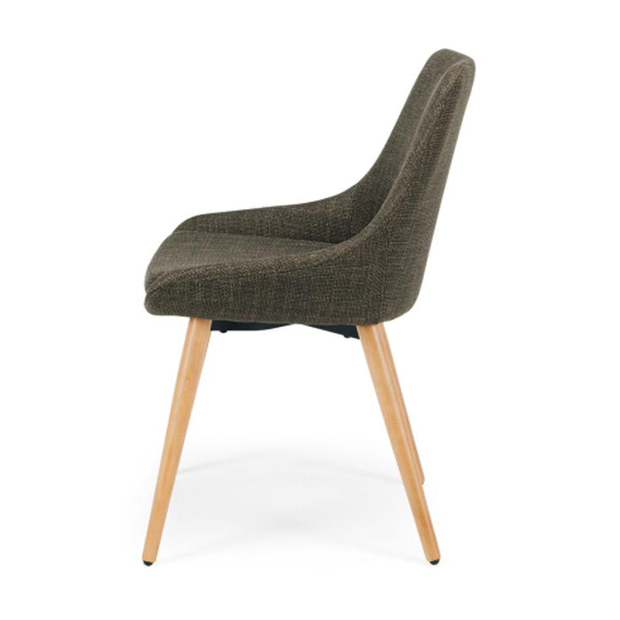 Furniture By Design Bari Dining Chair Green (Oak Leg) PLBARFGR_3