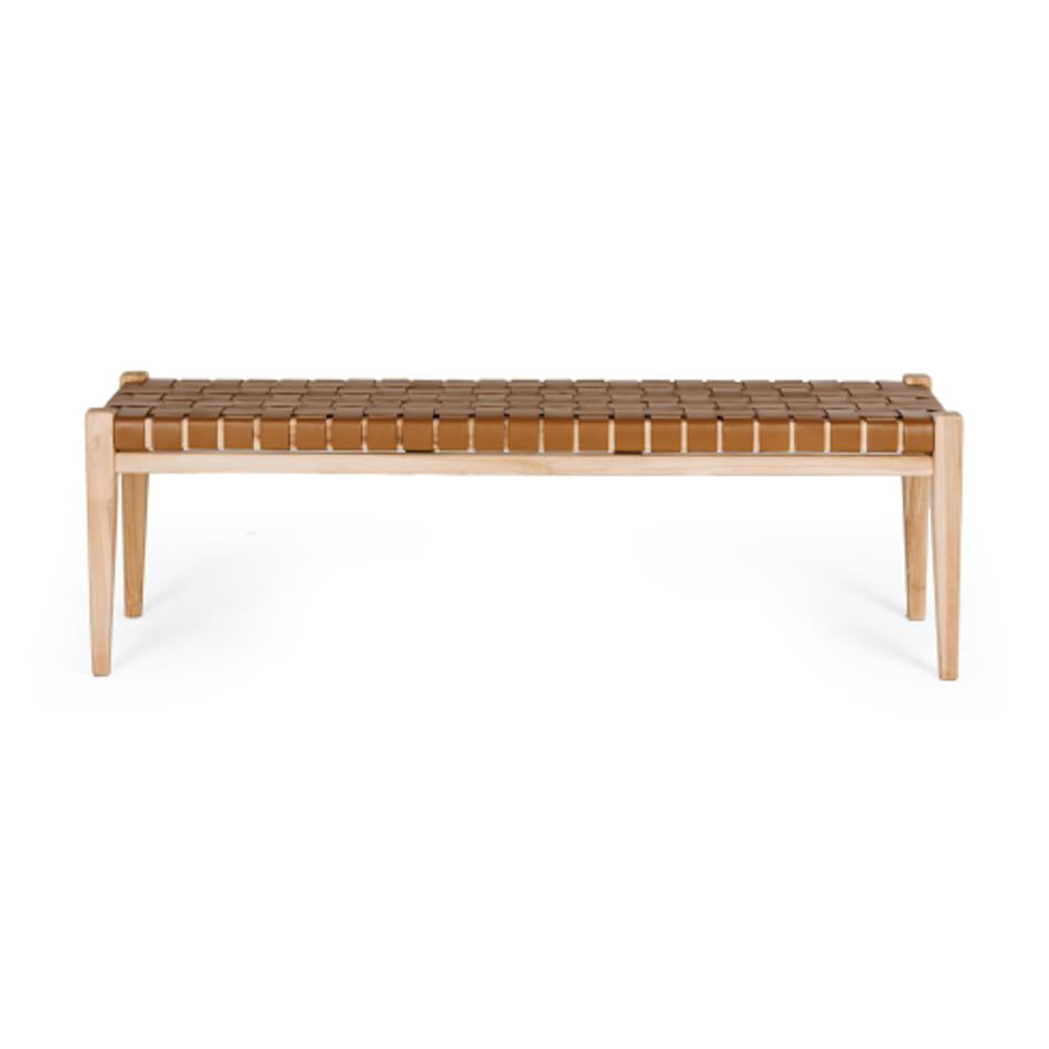 Indo Woven Bench - Furniture By Design 150 Saddle — Folders
