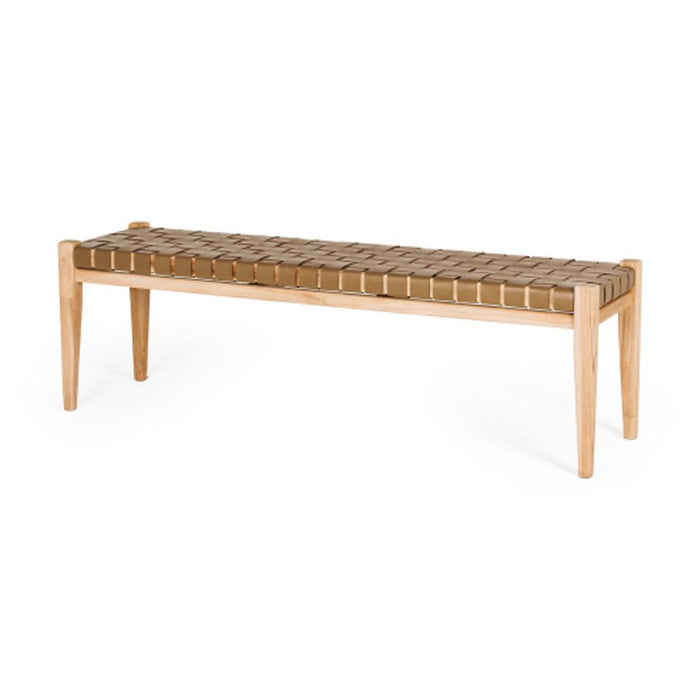 Furniture By Design Indo Woven Bench 150 Saddle PLINBENWS_2