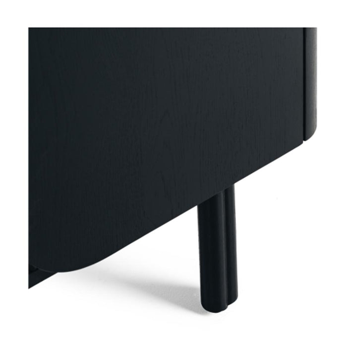 Furniture By Design Sirocco TV Stand (Black Oak) PLSIRTVB