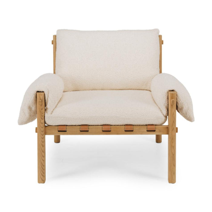 Furniture By Design Retreat Armchair White Boucle PLSTWO_1