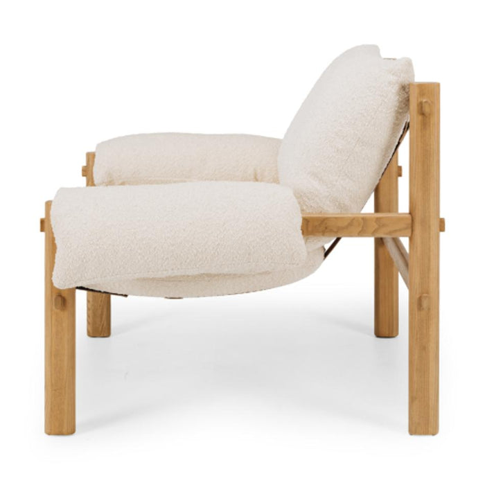 Furniture By Design Retreat Armchair White Boucle PLSTWO_3