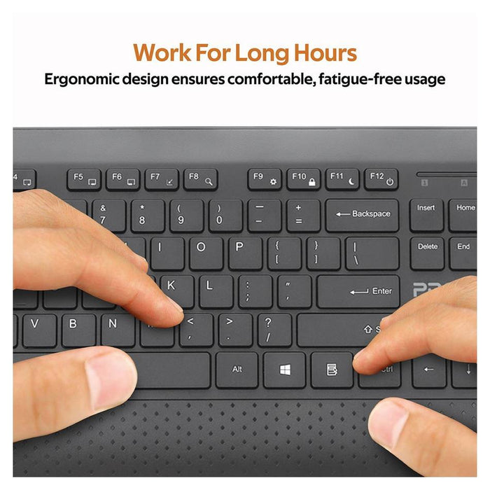 Promate Full Size Wireless Multimedia Keyboard & Mouse Combo.