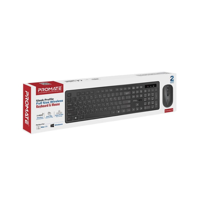 Promate Super Slim Wireless Keyboard & Mouse Combo. PROCOMBO-13