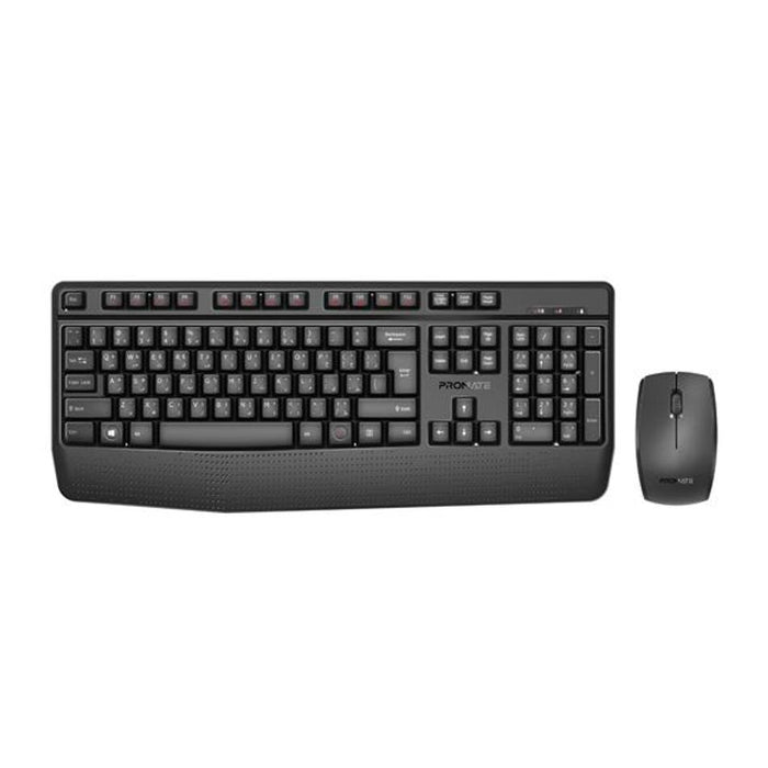 Promate Ergonomic Wireless Multimedia Keyboard & Mouse Combo.