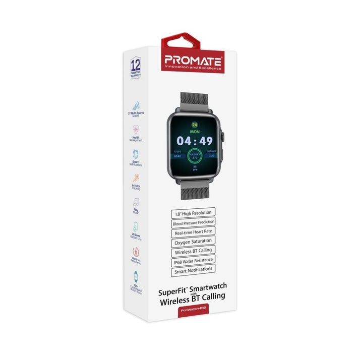 Promate Ip68 Smart Watch PROWATCH-B18.GHT