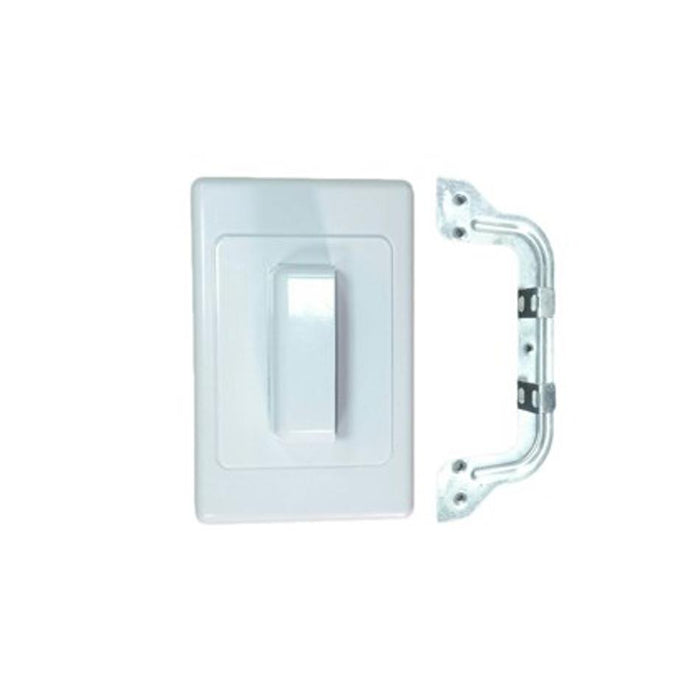 Electus Brushed Rear Cable Entry Wall Plate PS0296_2
