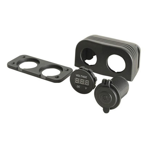 Electus Marine Grade Lighter Socket And Led Voltmeter PS2024_2