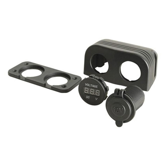 Electus Marine Grade Lighter Socket And Led Voltmeter PS2024_2