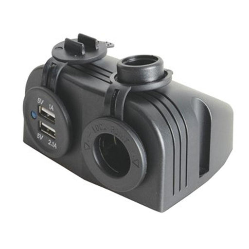 Electus Marine Grade Lighter Socket And Dual Usb Car Charger PS2026_1
