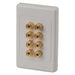 Electus Gold Screw Terminals On Large Wallplate X 8 PT0474_1