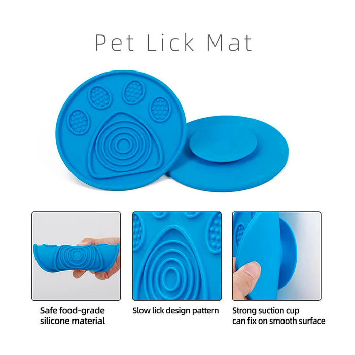 Doglemi Paw themed Circle Lick Mat with Suction 5