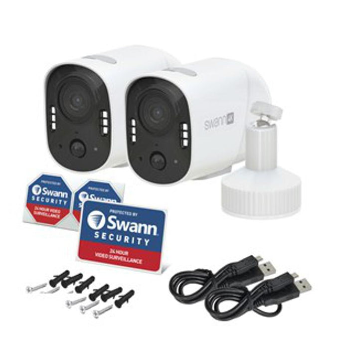 Swann 4K Battery Powered Xtreem Wi-Fi Camera 2Pk QC9134