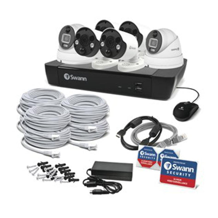 8Ch 6K Nvr Kit With 4 X 6K Pir Bullet Cameras 2 X 6K Pir Dome Cameras Swnvk-890004Fb2D