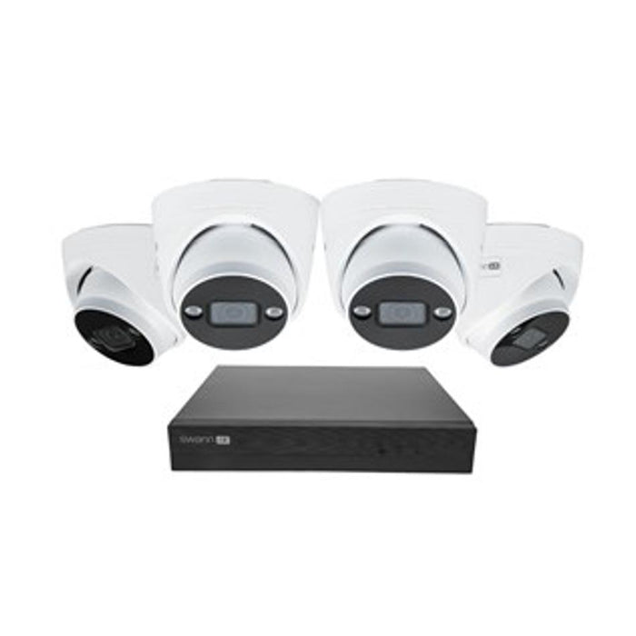 8Ch 4K Nvr Kit 24/7 Recording With 4 X 4K Dome Spot Cameras Ip66 Swnvk-8Advanx4D-Au_1